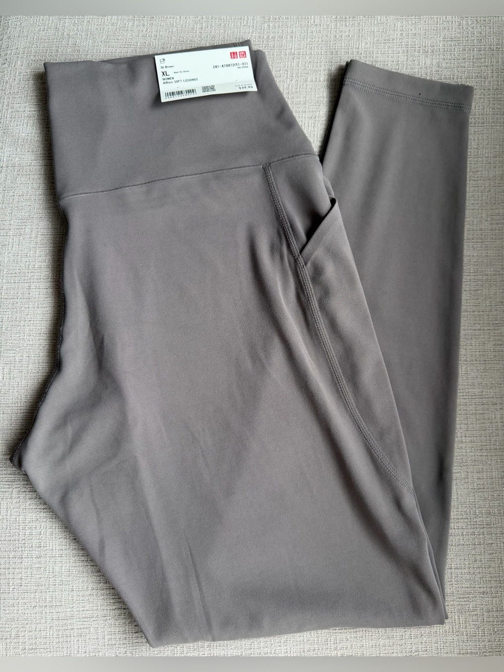NWT UNIQLO High-Rise Leggings - Gray (Women's)